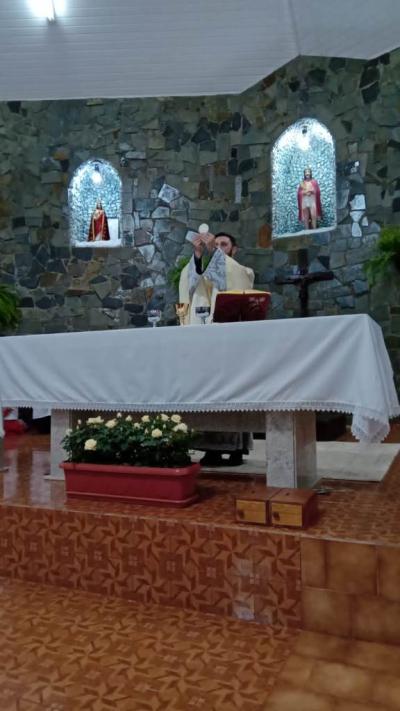 Fiéis participam da segunda noite de Tríduo em honra ao Senhor Bom Jesus na Comunidade de Campo Mendes 